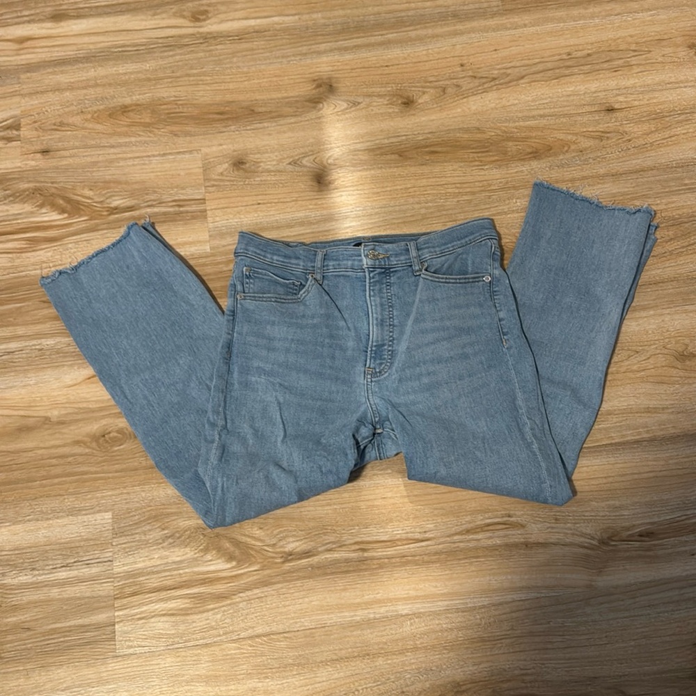 Express Cropped Flare Jeans - 12 R